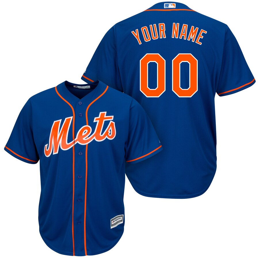 New York Mets Personalized Blue stitched MLB Jersey